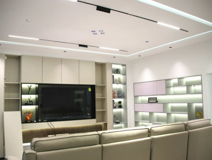 Corner of Hanshi Lighting’s new showroom